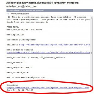 Aweber Optin Email Notification