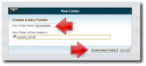 Cpanel Create New Folder