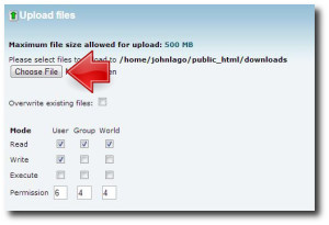 Cpanel File Upload
